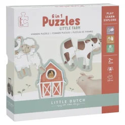 6 in 1 puzzel Little Farm