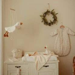 Aankleedkussenhoes - Wit - Newborn Naturals - Moon & Stars