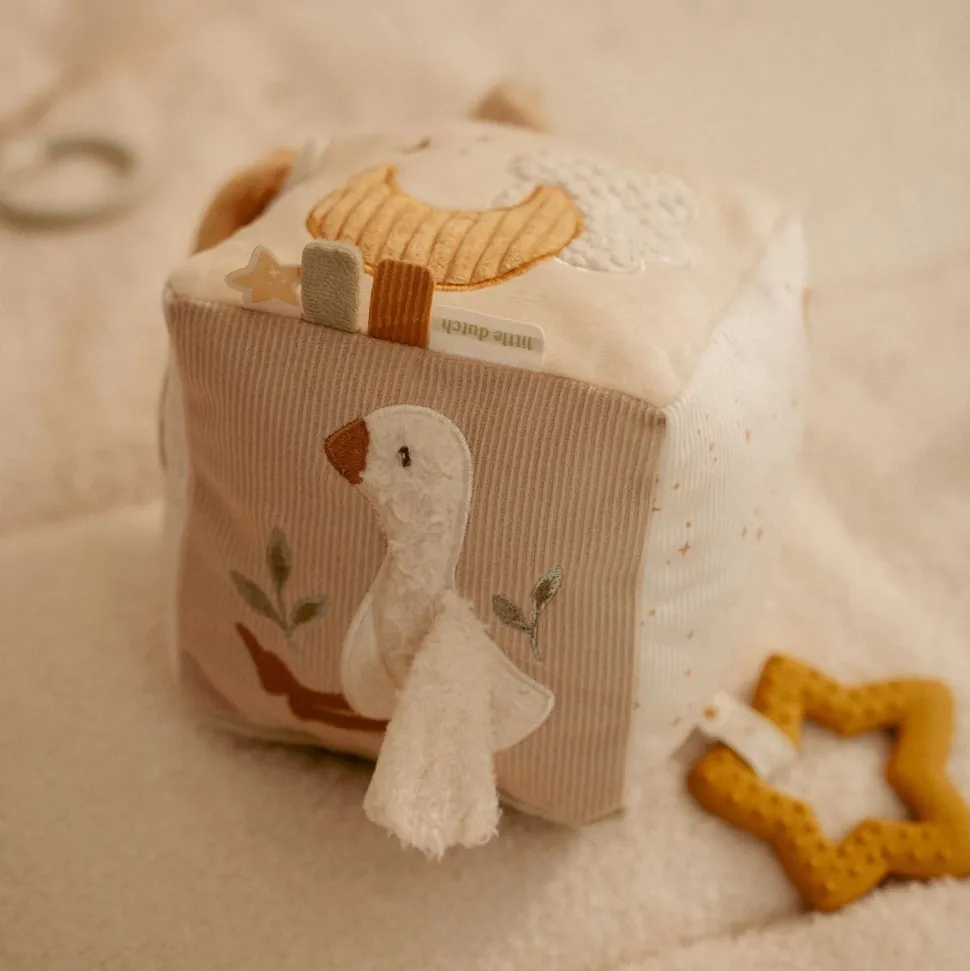Activiteitenkubus - Beige - Newborn Naturals