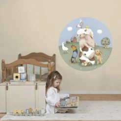 Behangcirkel - Meerkleurig - Little Farm