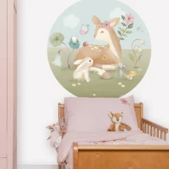 Behangcirkel - Meerkleurig - Fairy Garden