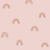 Behangstaal vliesbehang - Little Rainbows Pink