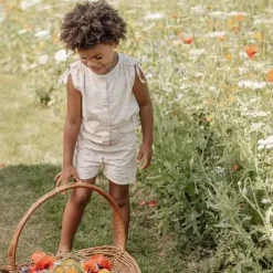 Blouse mouwloos - Zand - Fairy Garden