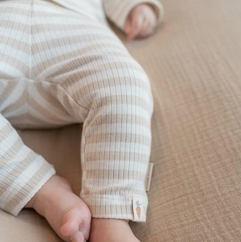 Broek - Zand - Newborn Naturals - Gestreept