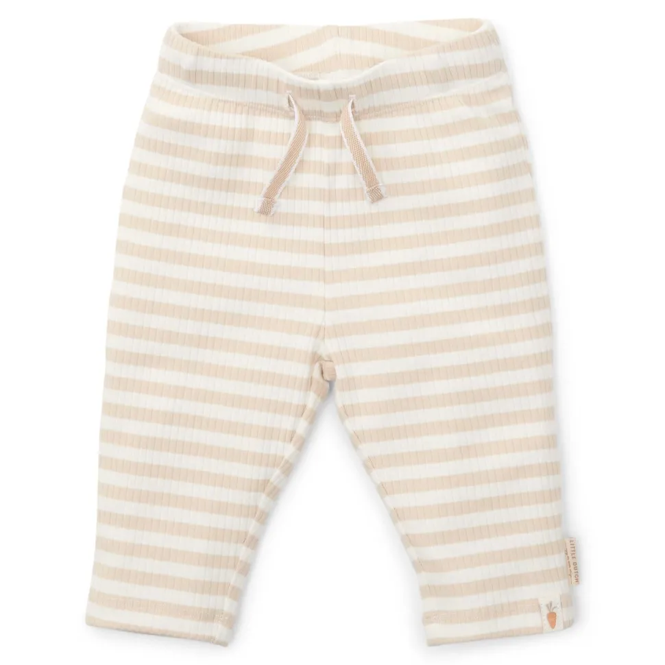 Broek - Zand - Newborn Naturals - Gestreept