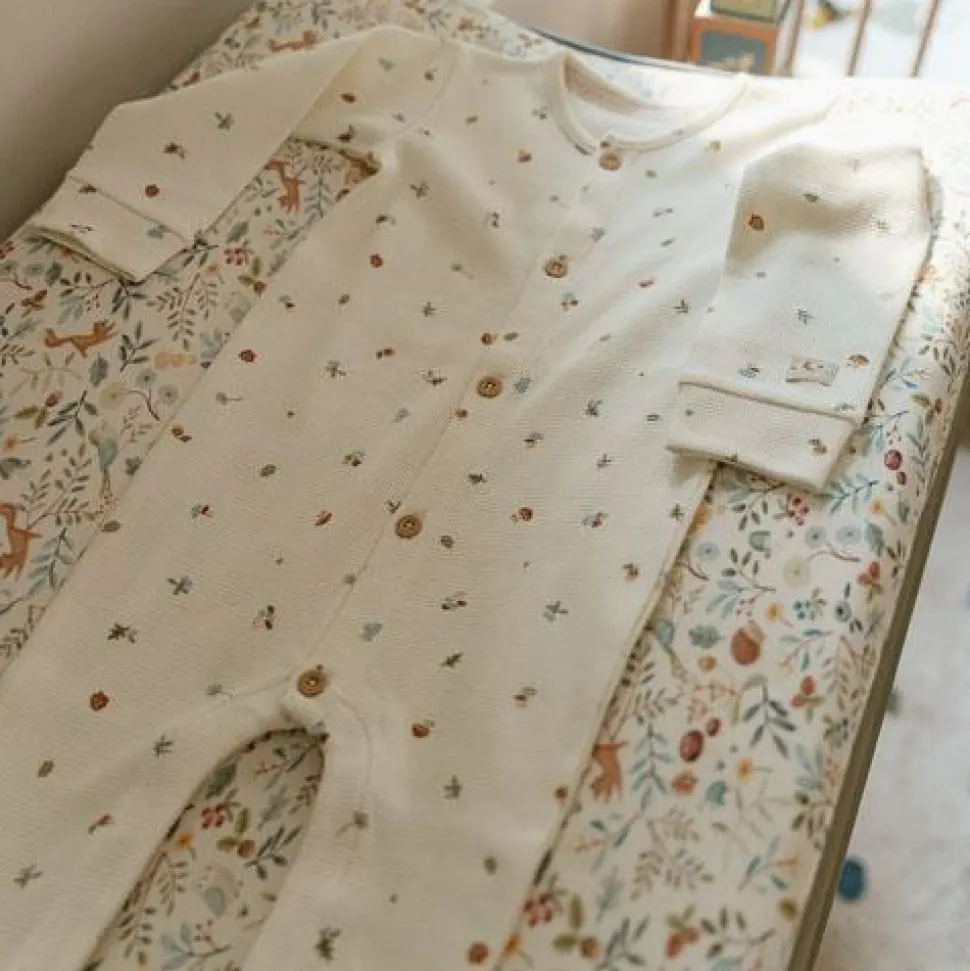 Eendelige pyjama - Wit - Forest Friends - Forest Treasures
