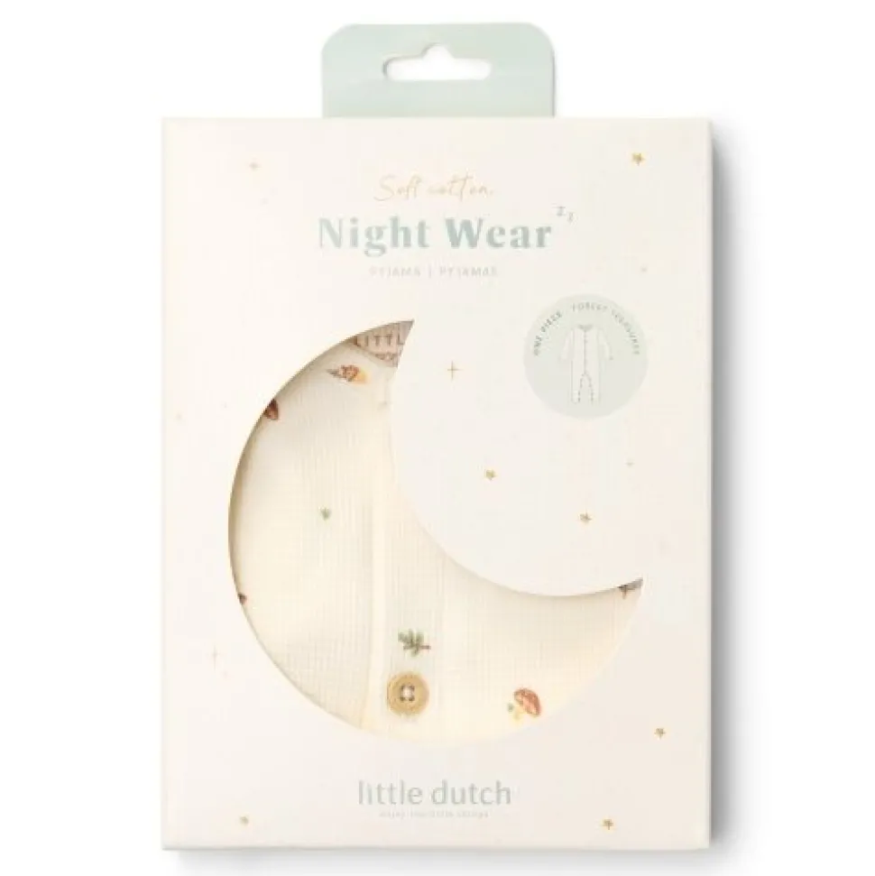 Eendelige pyjama - Wit - Forest Friends - Forest Treasures