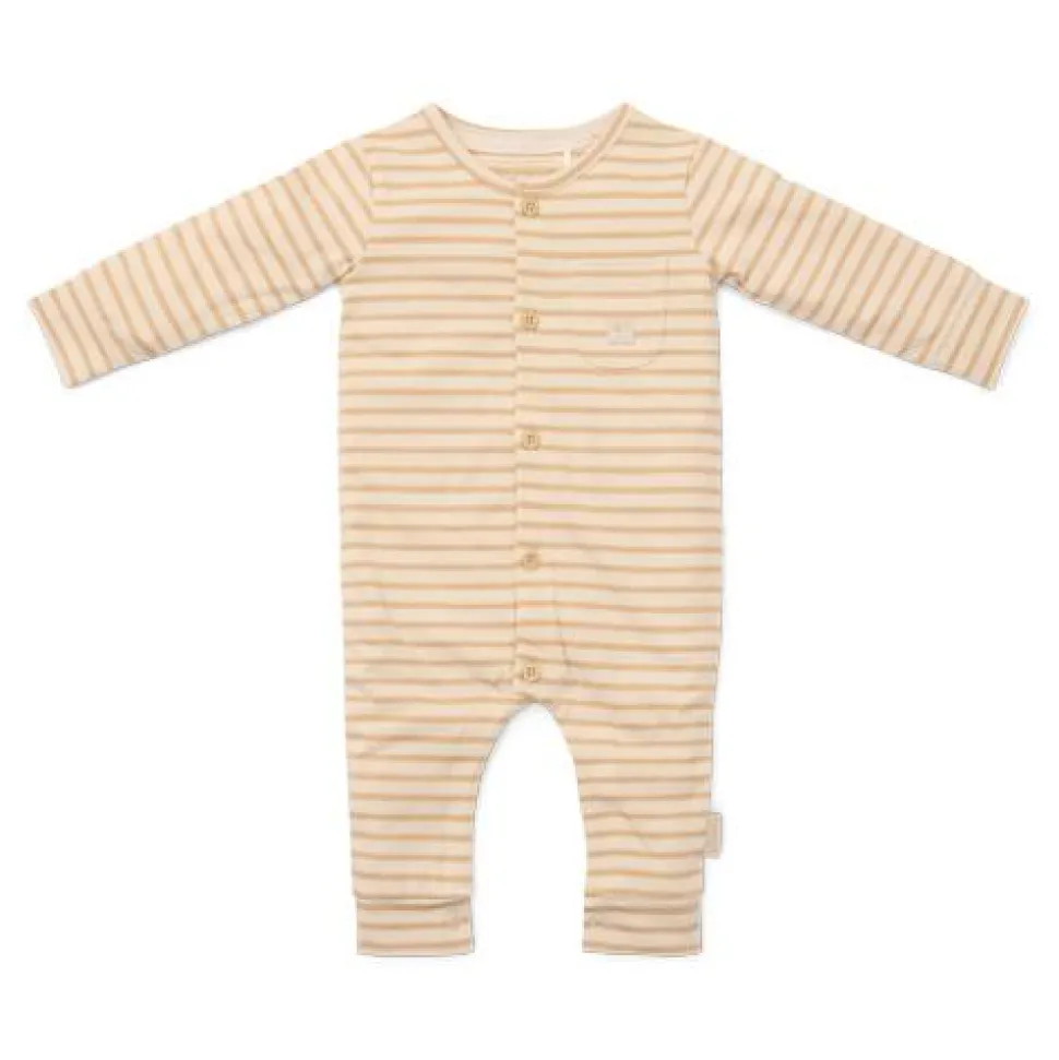 Eendelige pyjama - Zand - Gestreept