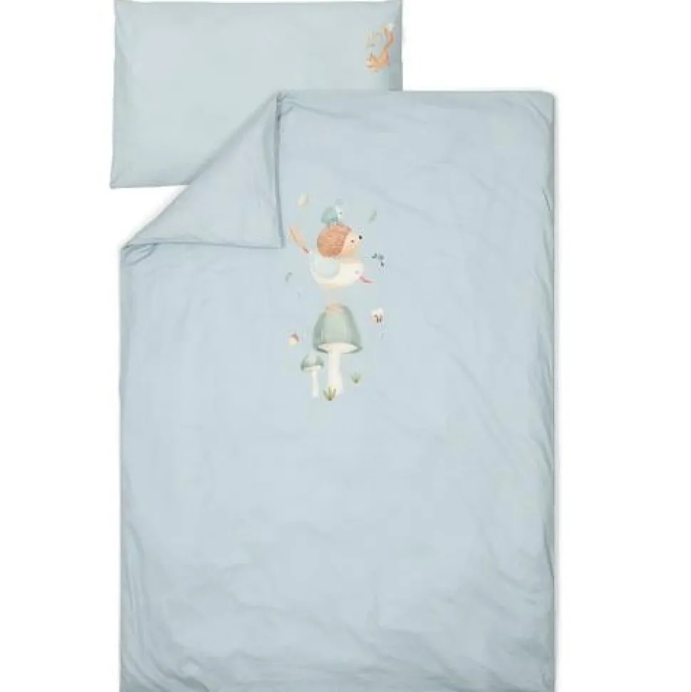 Eenpersoons dekbedovertrek - Blauw - Forest Friends