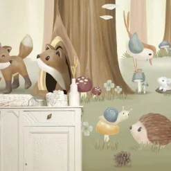 Fotobehang - Meerkleurig - Forest Friends