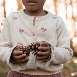 Gebreid vest - Zand - Fairy Garden