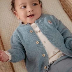 Gebreid vestje - Blauw - Forest Friends