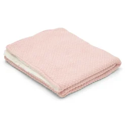 Gebreid wiegdeken - Fleece - Roze - Essentials