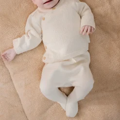 Gebreide broek - Wit - Newborn Naturals