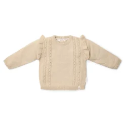 Gebreide trui - Ruffle - Zand - Fairy Garden