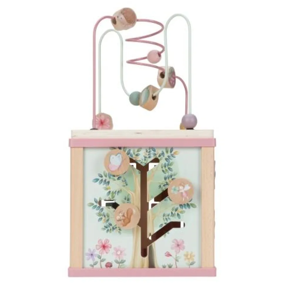 Houten activiteitenkubus - Roze - Fairy Garden