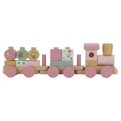 Houten Blokkentrein - Roze - Fairy Garden