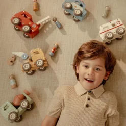 Houten brandweerwagen – Rood – Essentials