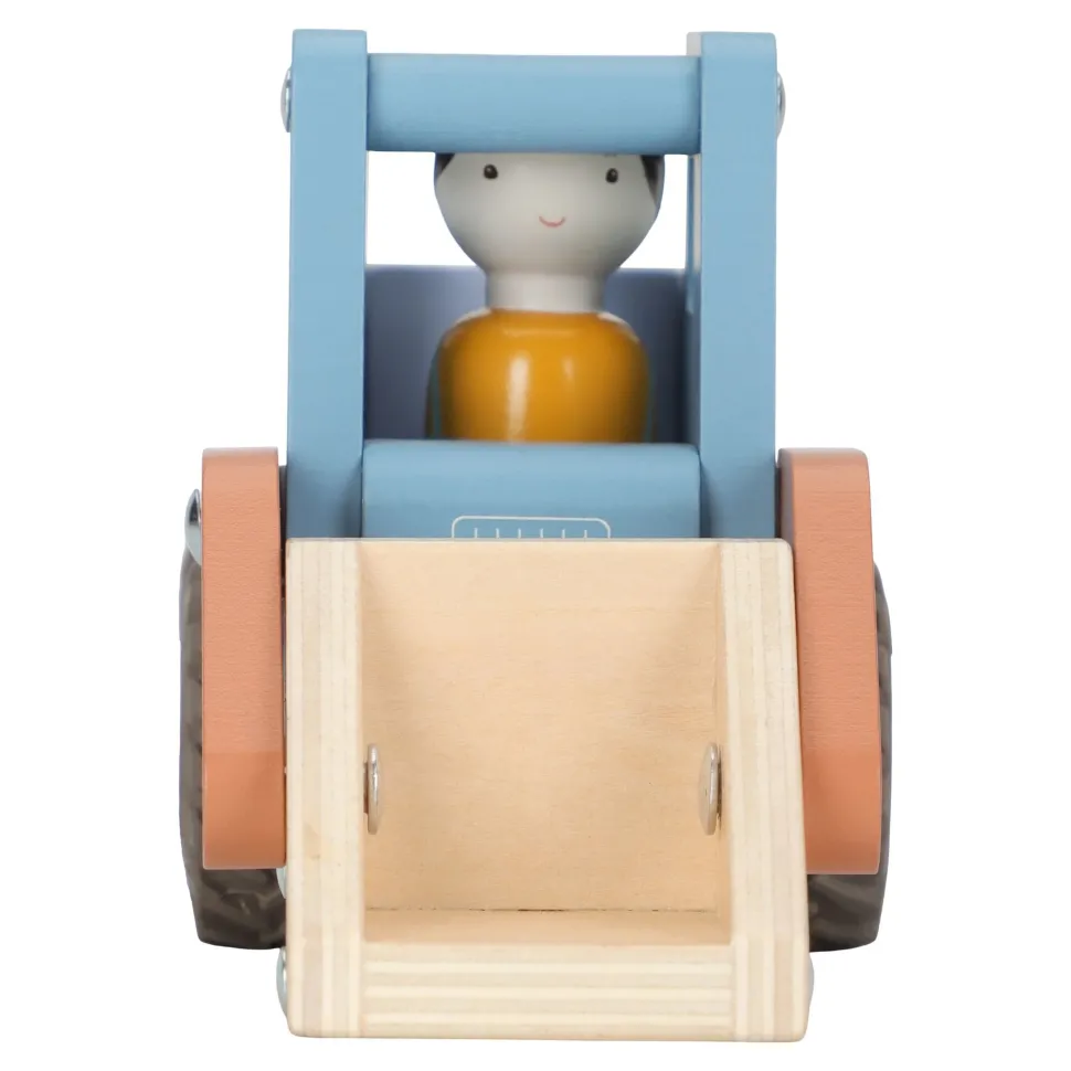 Houten bulldozer – Blauw – Essentials