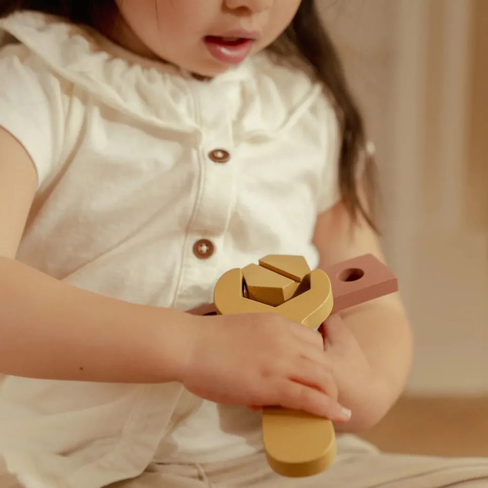 Houten gereedschapskist - Blauw - Essentials