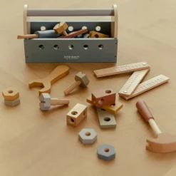 Houten gereedschapskist - Blauw - Essentials