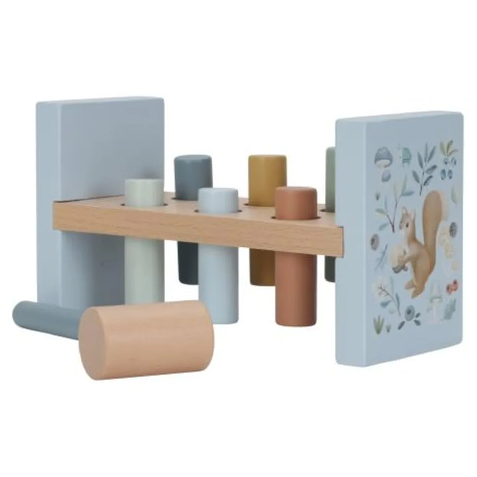 Houten Hamerbank - Blauw - Forest Friends