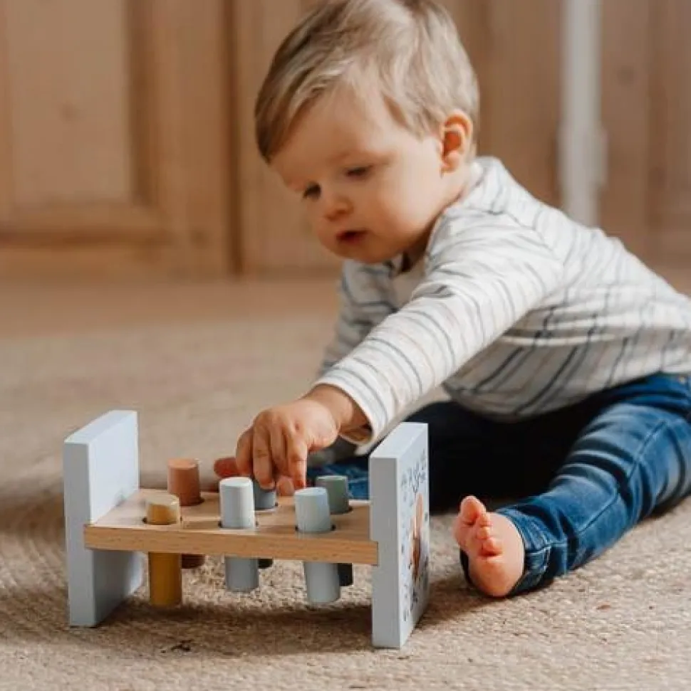 Houten Hamerbank - Blauw - Forest Friends
