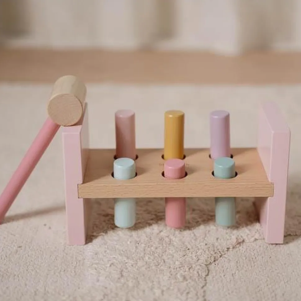 Houten Hamerbank - Roze - Fairy Garden