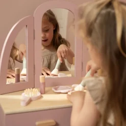 Houten kaptafel groot– Roze – Essentials