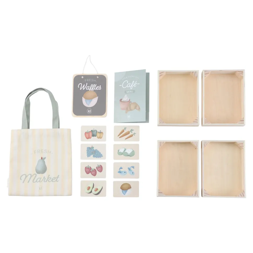 Houten marktkraam - Groen