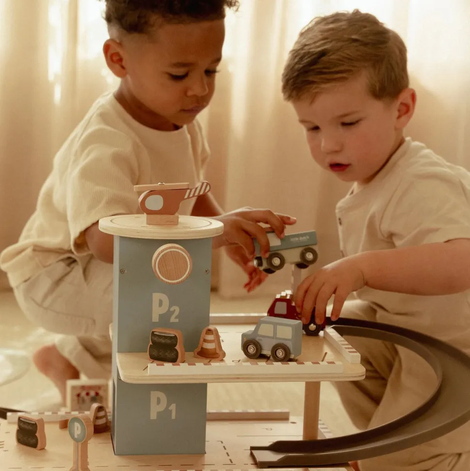 Houten parkeergarage – Blauw – Essentials