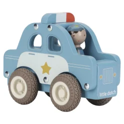 Houten politiewagen – Blauw – Essentials