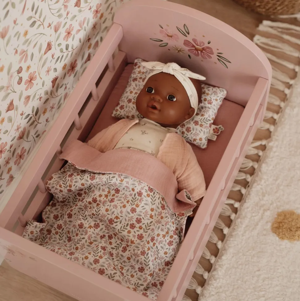 Houten poppenbedje - Roze - Essentials