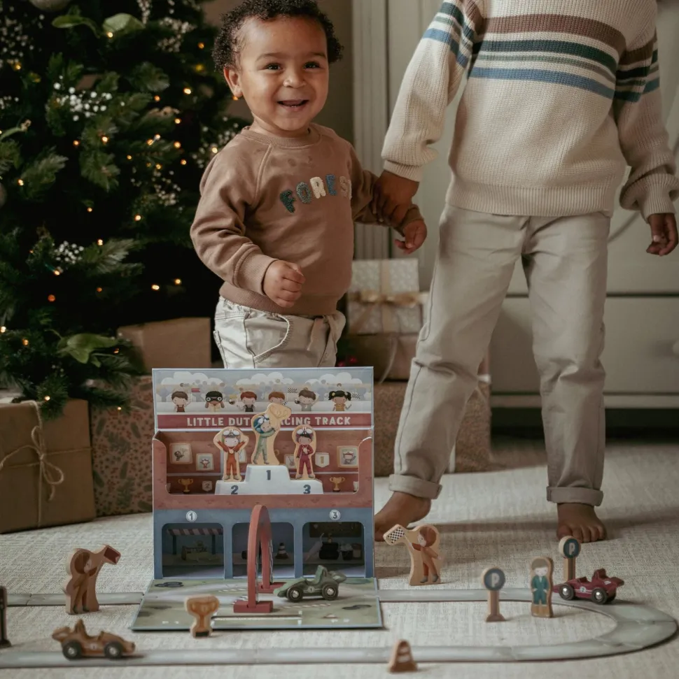 Houten racebaan in speelkoffer – Meerkleurig – Essentials