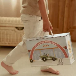 Houten racebaan in speelkoffer – Meerkleurig – Essentials