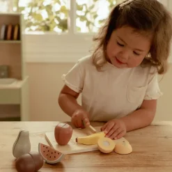 Houten snijfruit - Meerkleurig - Essentials