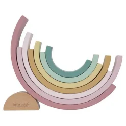 Houten Stapelregenboog - Roze - Fairy Garden