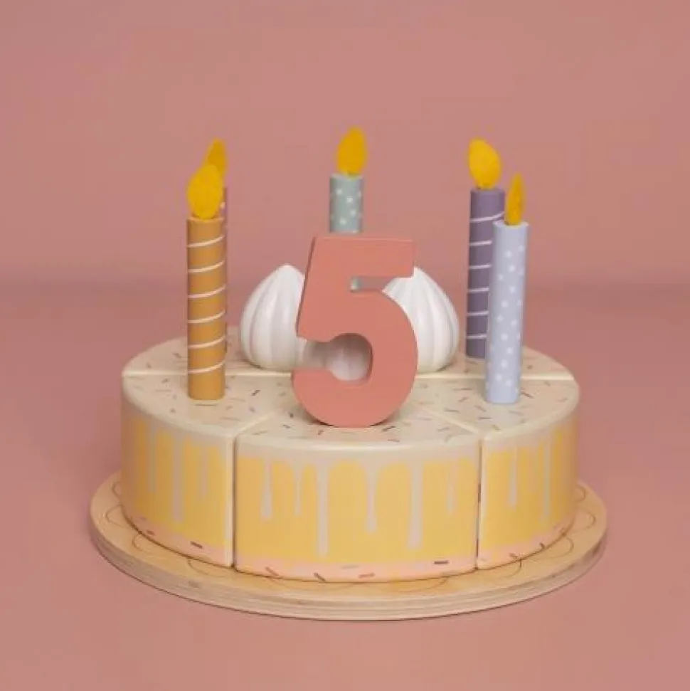 Houten Verjaardagstaartje - Roze - Essentials