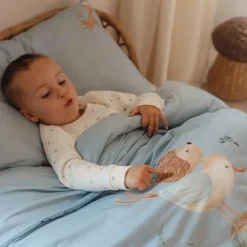 Junior dekbedovertrek - Blauw - Forest Friends