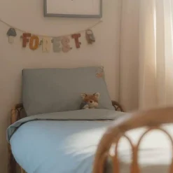 Junior dekbedovertrek - Blauw - Forest Friends