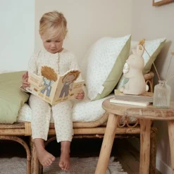 Junior dekbedovertrek - Groen - Essentials - Blueberry Leaves