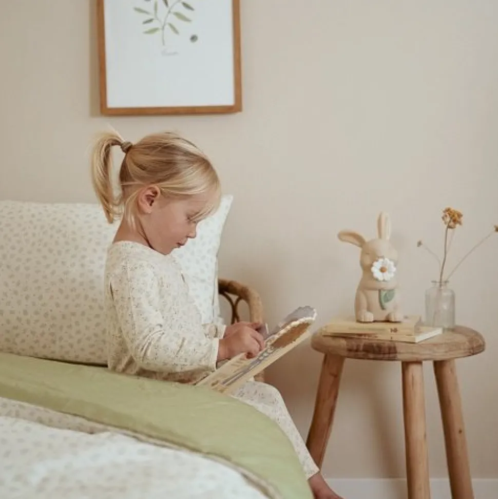 Junior dekbedovertrek - Groen - Essentials - Blueberry Leaves