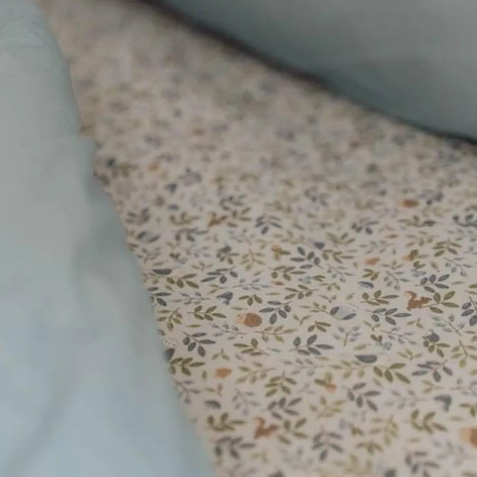 Junior hoeslaken - Blauw - Maat Junior - Forest Friends - Forest Adventure