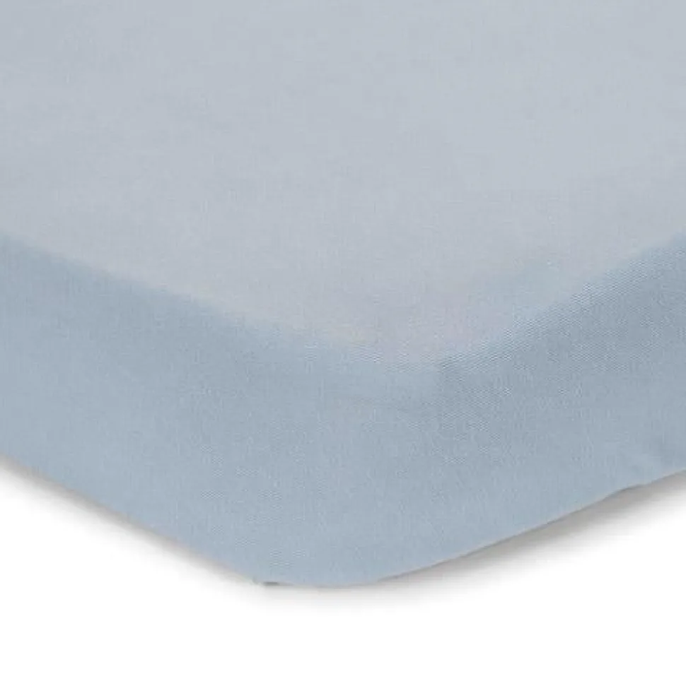 Junior hoeslaken - Blauw - Maat Junior - Essentials