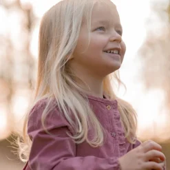 Jurk lange mouw - Roze - Fairy Garden - Corduroy