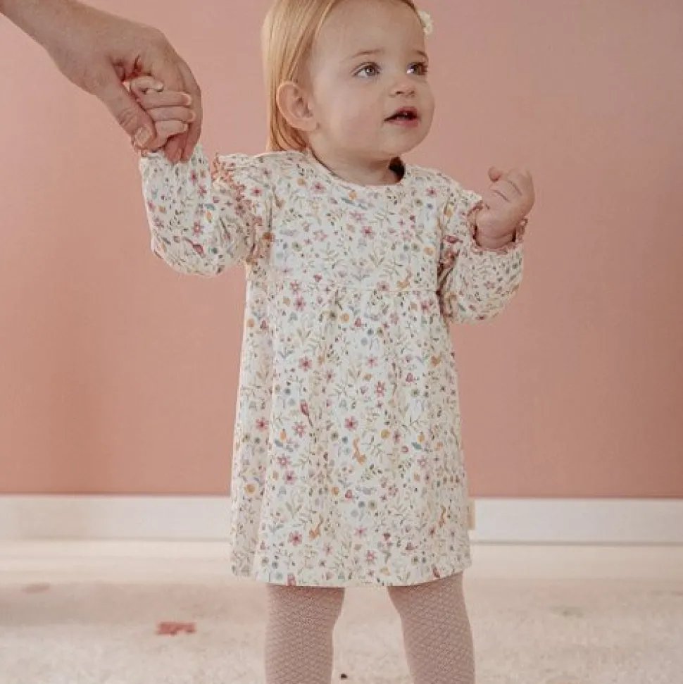 Jurk lange mouw - Wit - Fairy Garden