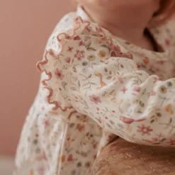 Jurk lange mouw - Wit - Fairy Garden