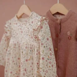 Jurk lange mouw - Wit - Fairy Garden