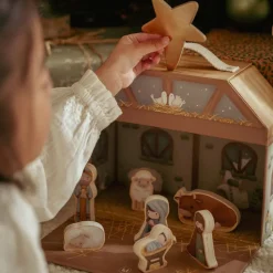 Kerststal speelkoffer