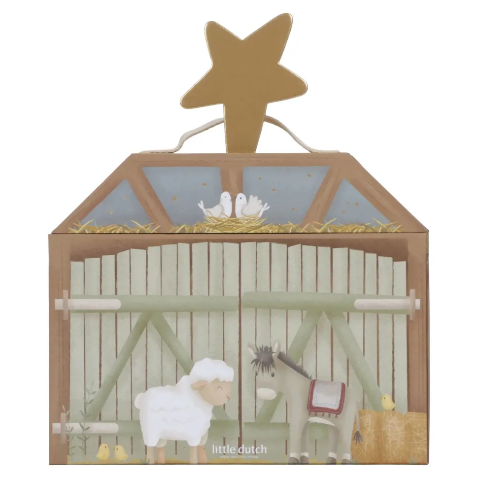 Kerststal speelkoffer